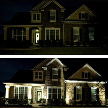 Before and After Landscape Lighting Durbin Crossing St Johns FL